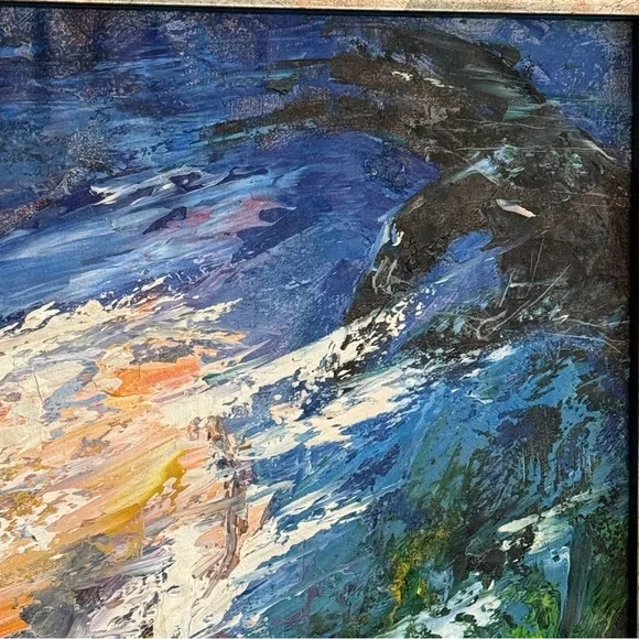 🆕 “Koi Serenity” Orig Oil Painting on Canvas Signed by Artist 🧑‍🎨 Harmony - Picture 11 of 16